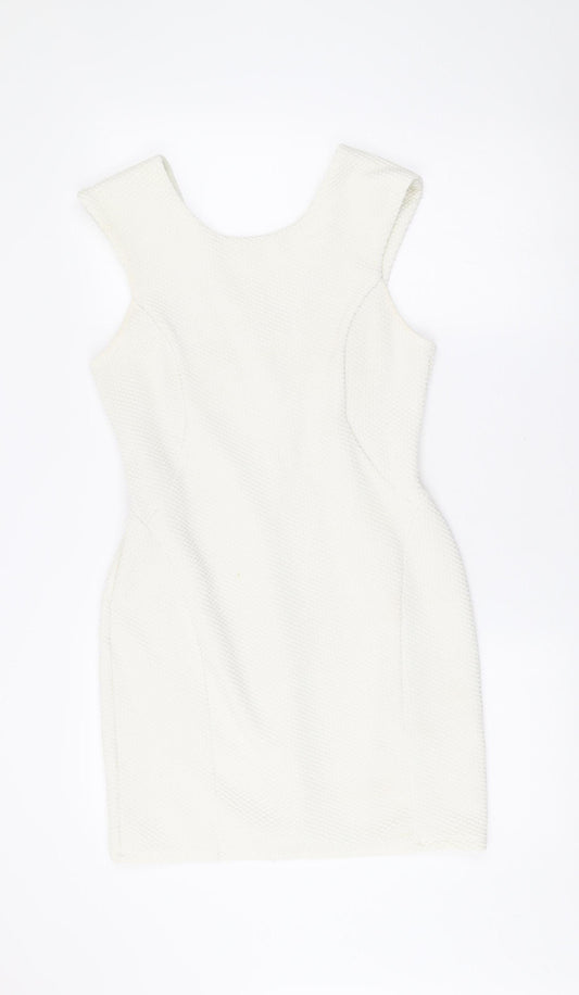 Miss Selfridge Petites Women’s White Size 14 Bodycon Mini Dress