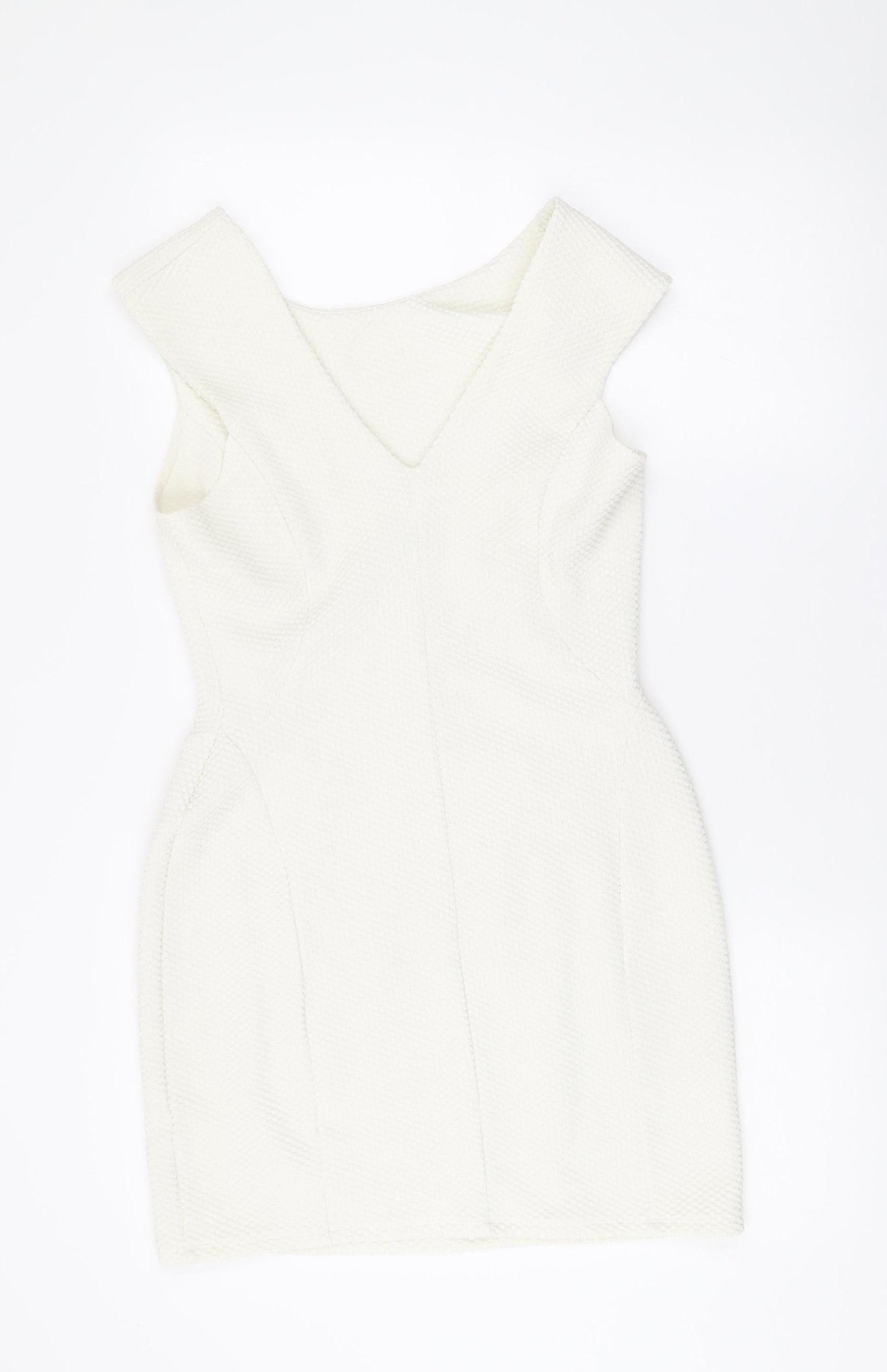 Miss Selfridge Petites Women’s White Size 14 Bodycon Mini Dress