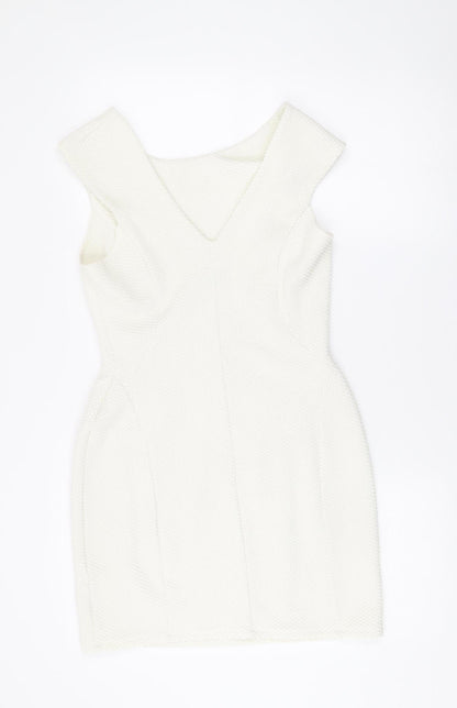 Miss Selfridge Petites Women’s White Size 14 Bodycon Mini Dress