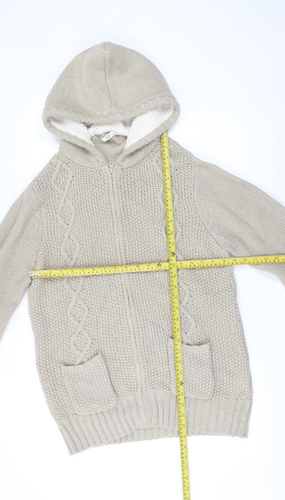 Mens UK Size L Cotton Traders Beige Basic Jacket