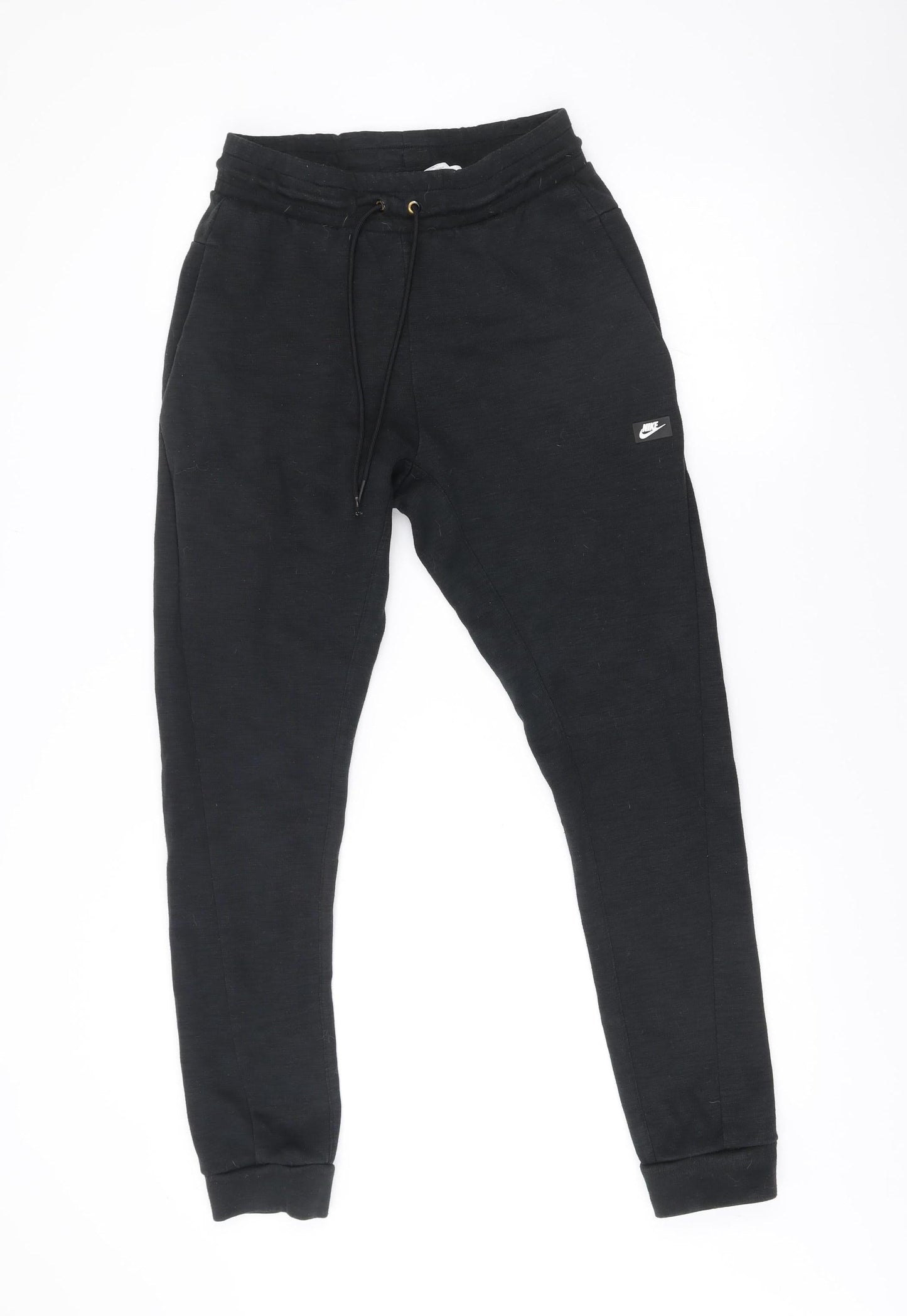 Nike Men’s Black Jogger Trousers Size S Cotton Blend Activewear