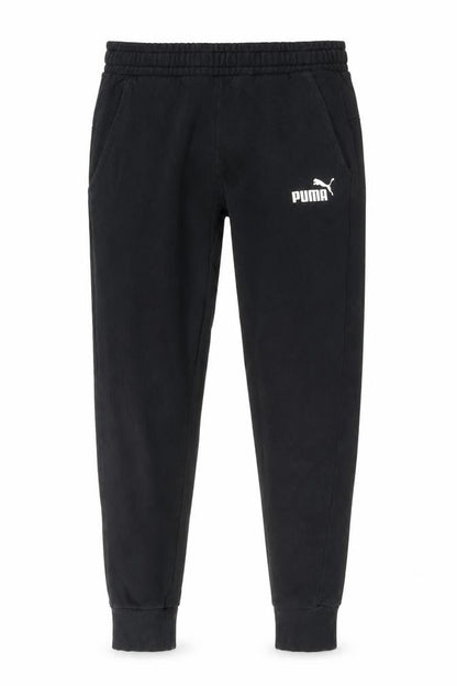 Puma Men’s Black Jogger Trousers S Regular Fit Fleece Activewear