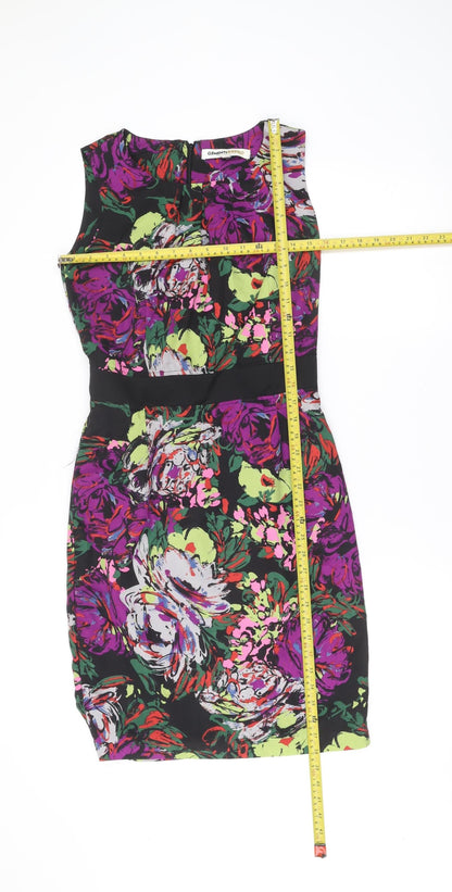 Clements Ribeiro Women’s Multicoloured Floral Strapless Bodycon Dress Size 10