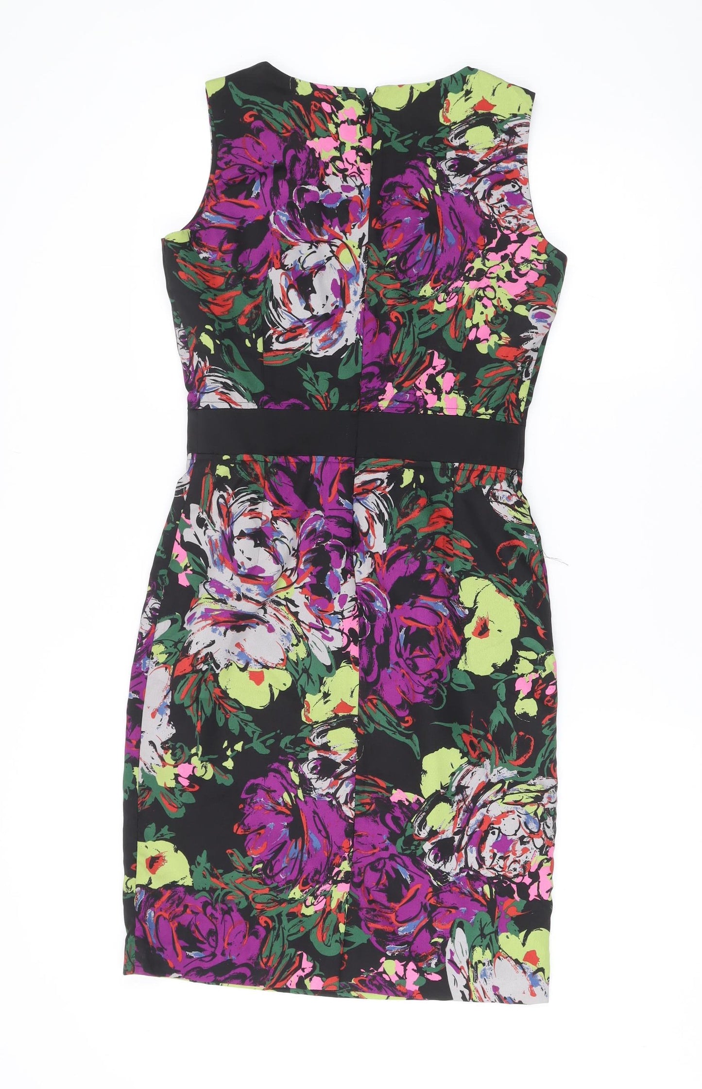 Clements Ribeiro Women’s Multicoloured Floral Strapless Bodycon Dress Size 10