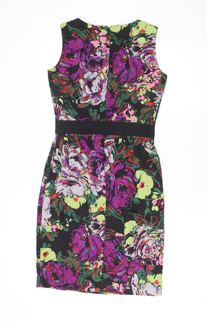 Clements Ribeiro Women’s Multicoloured Floral Strapless Bodycon Dress Size 10