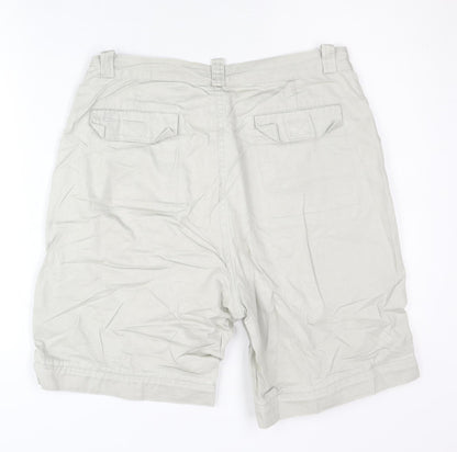 Burton Menswear Men’s Beige Cotton Cargo Shorts Size 32R