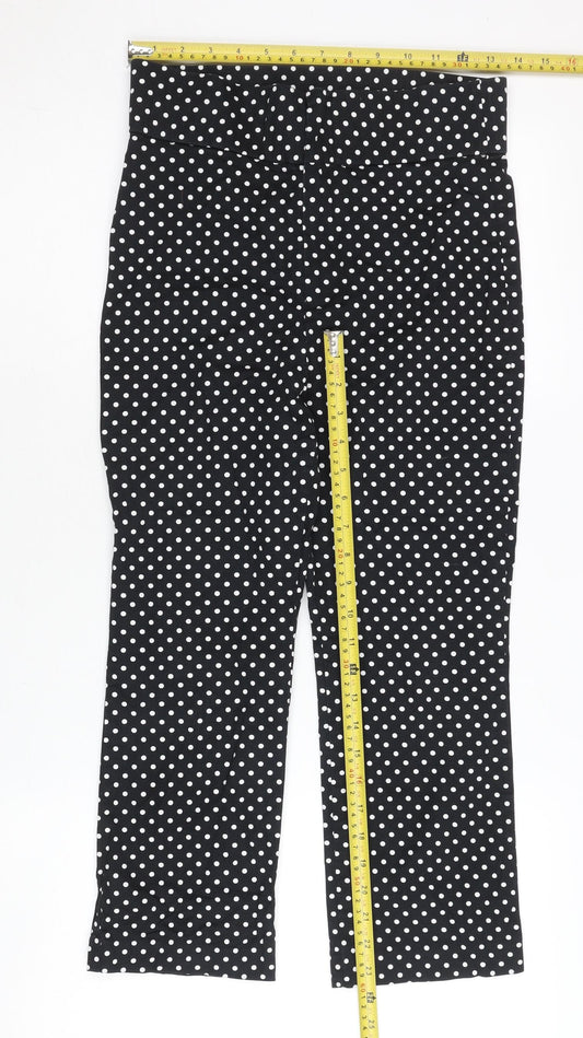 Womens UK Size 12 Zara Slim Fit Casual Business Workwear Party/Cocktail Black Tr
