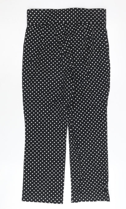 Womens UK Size 12 Zara Slim Fit Casual Business Workwear Party/Cocktail Black Tr