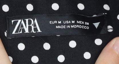 Womens UK Size 12 Zara Slim Fit Casual Business Workwear Party/Cocktail Black Tr