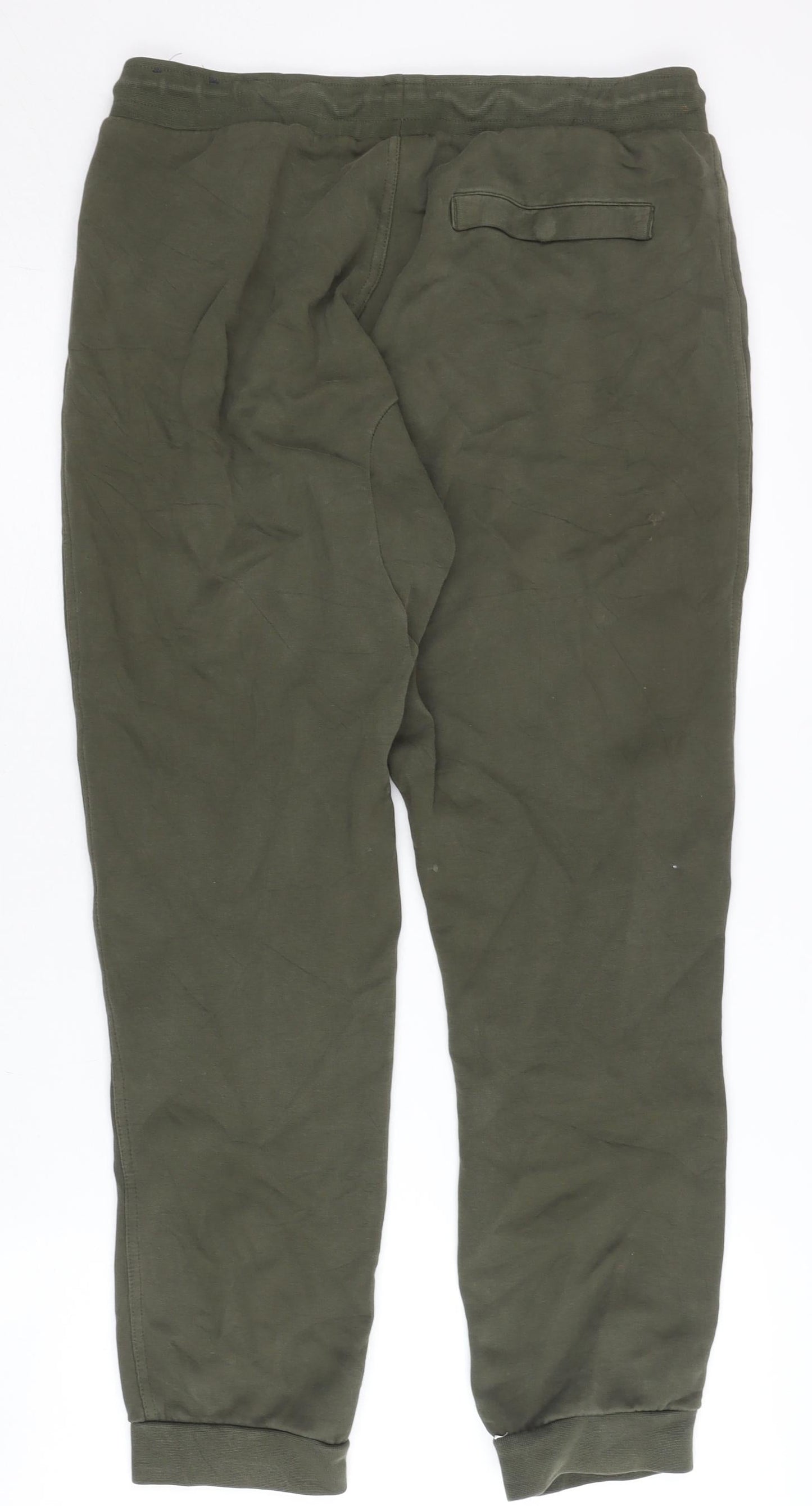 Nike Men’s Green Jogger Trousers L Sportswear Cotton Blend