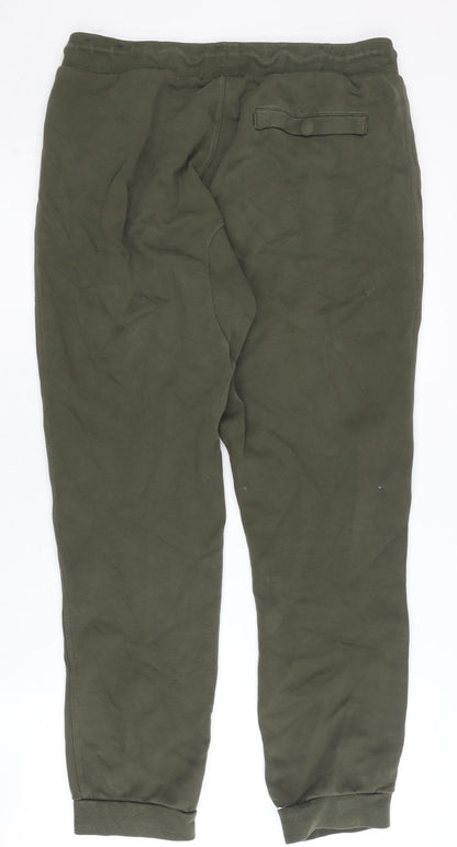 Nike Men’s Green Jogger Trousers L Sportswear Cotton Blend