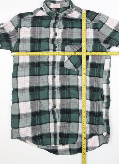 Womens UK Size 8 Topshop Multicoloured Basic Button-Up