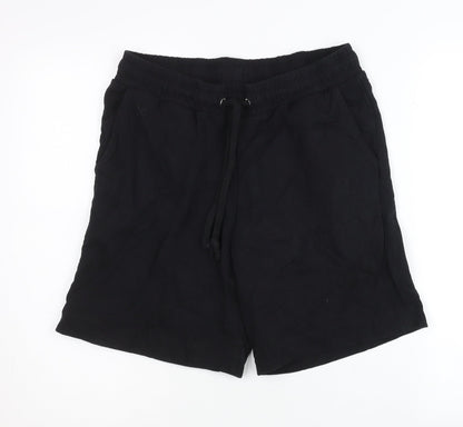 Collusion Men’s Black Sweat Shorts Size M Casual Cotton