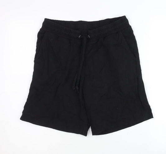 Collusion Men’s Black Sweat Shorts Size M Casual Cotton