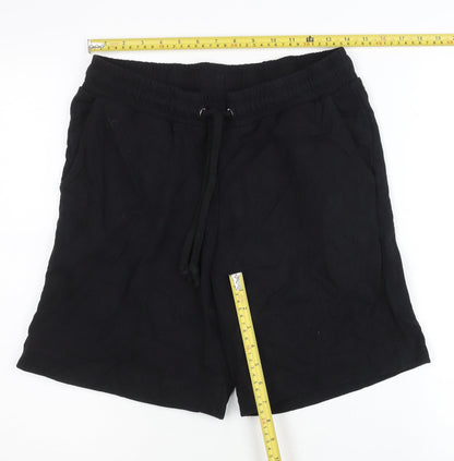 Collusion Men’s Black Sweat Shorts Size M Casual Cotton