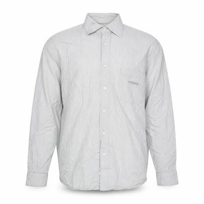 Iceberg Jeans Men’s Grey Cotton Long Sleeve Button-Up Shirt L
