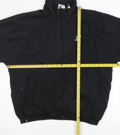 Adidas Men’s Black Track Jacket S Regular Fit Full Zip Sportswear