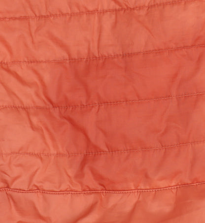 Decathlon Boys Orange Hooded Puffer Jacket 14 Years Full Zip Outdoor Coat