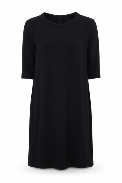 H&M Women’s Black Shift Dress Size 8 Short Sleeve Round Neck