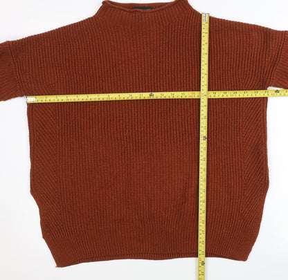 Womens UK Size 8 Topshop Brown Pullover Jumper