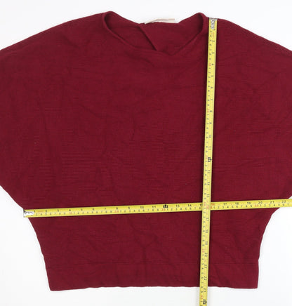 Womens UK Size M JoJo Maman Bébé Red Cardigan Jumper