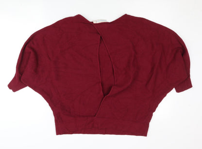 Womens UK Size M JoJo Maman Bébé Red Cardigan Jumper
