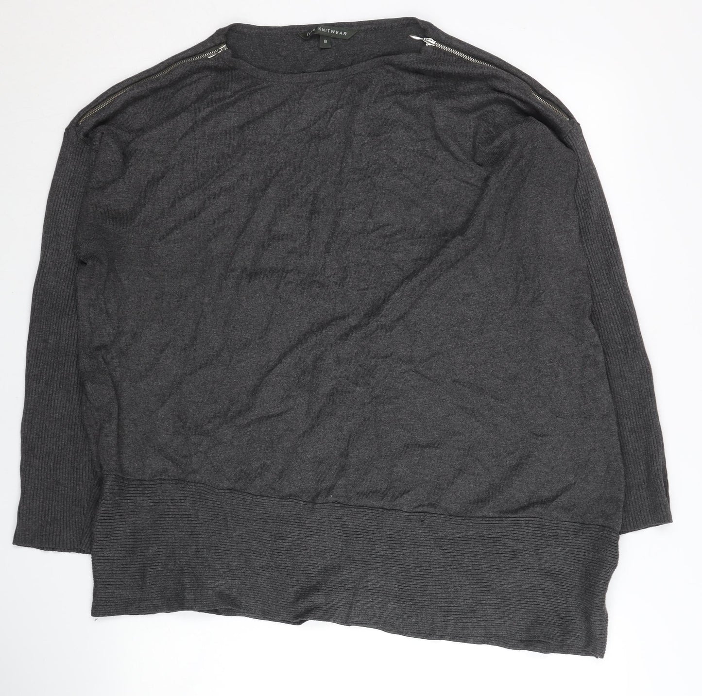 Womens UK Size 18 Bonmarché Grey Pullover Jumper