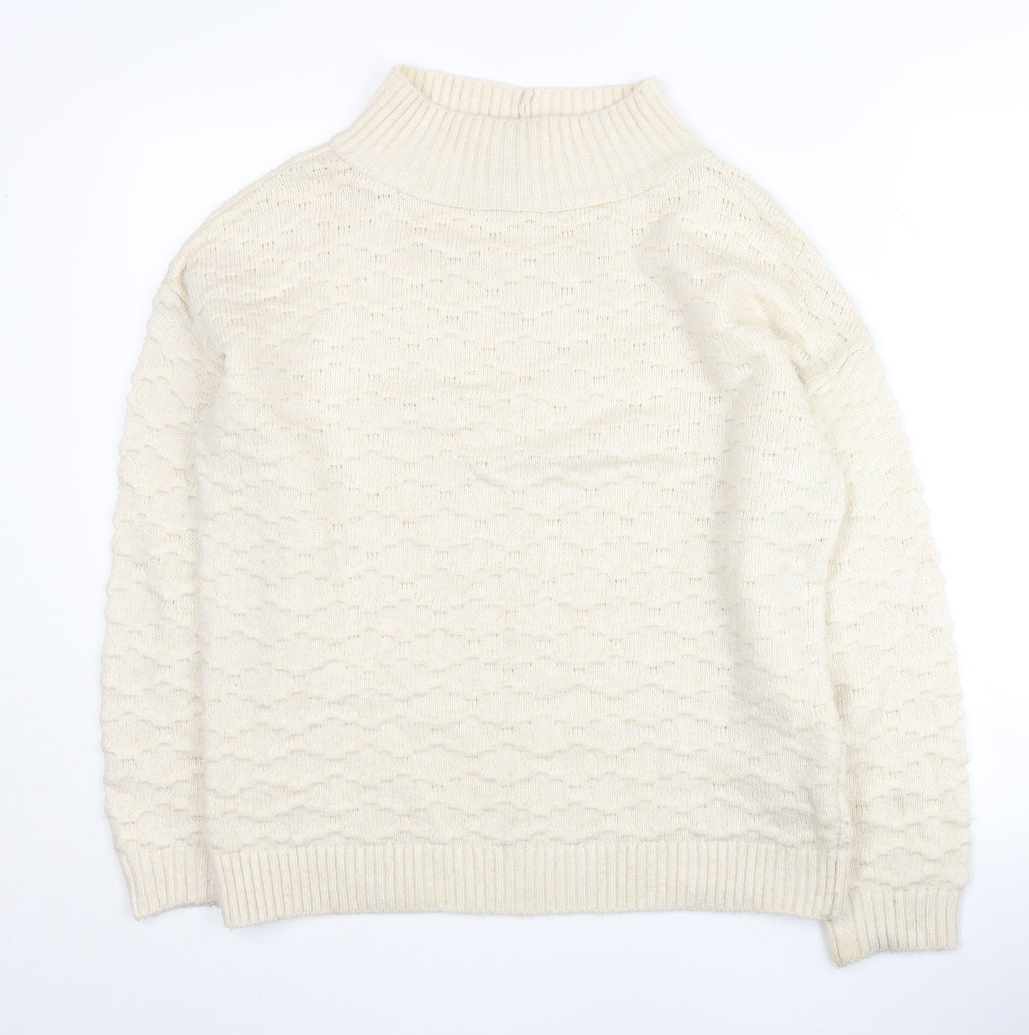 Womens UK Size M NEXT Ivory Pullover Jumper