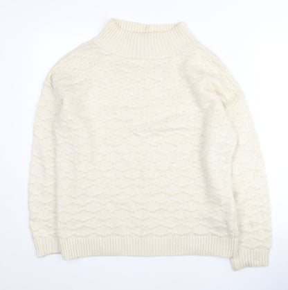 Womens UK Size M NEXT Ivory Pullover Jumper
