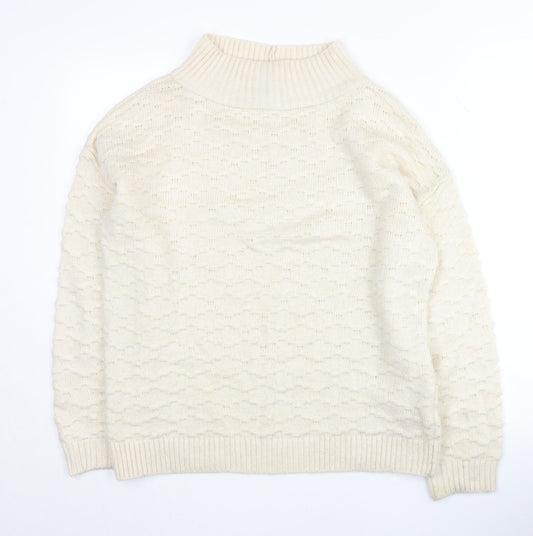Womens UK Size M NEXT Ivory Pullover Jumper