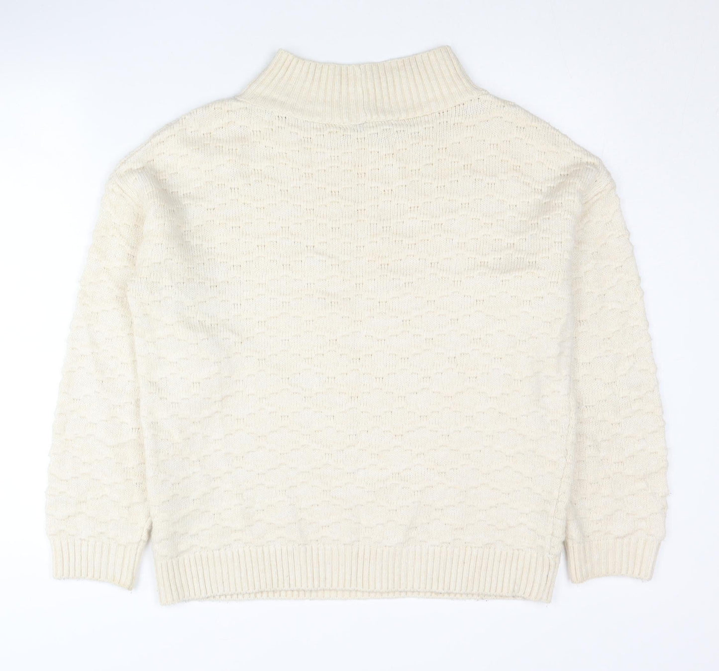 Womens UK Size M NEXT Ivory Pullover Jumper