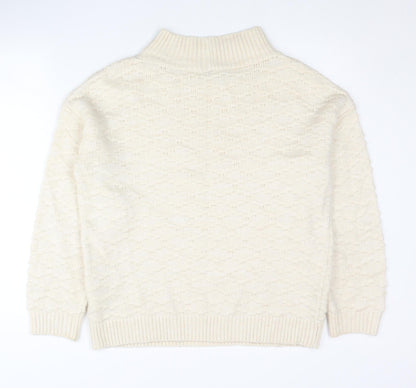Womens UK Size M NEXT Ivory Pullover Jumper