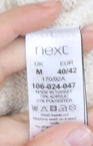 Womens UK Size M NEXT Ivory Pullover Jumper