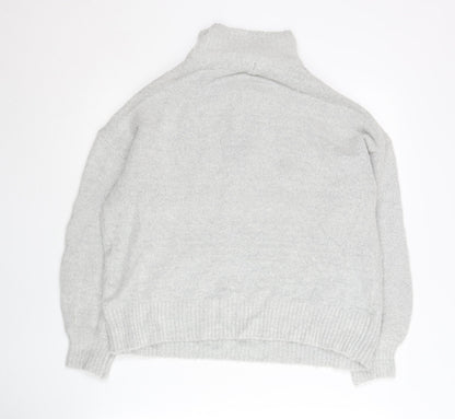 Womens UK Size XS French Connection Grey Full Zip Jumper