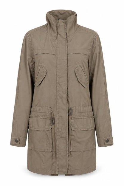 Womens UK Size 8 Cherokee Brown Parka Coat