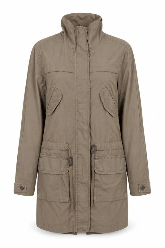 Womens UK Size 8 Cherokee Brown Parka Coat