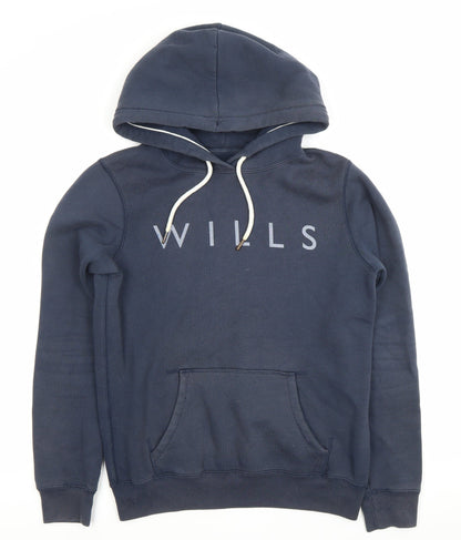 Womens UK Size 10 Jack Wills Blue Pullover Hoodie