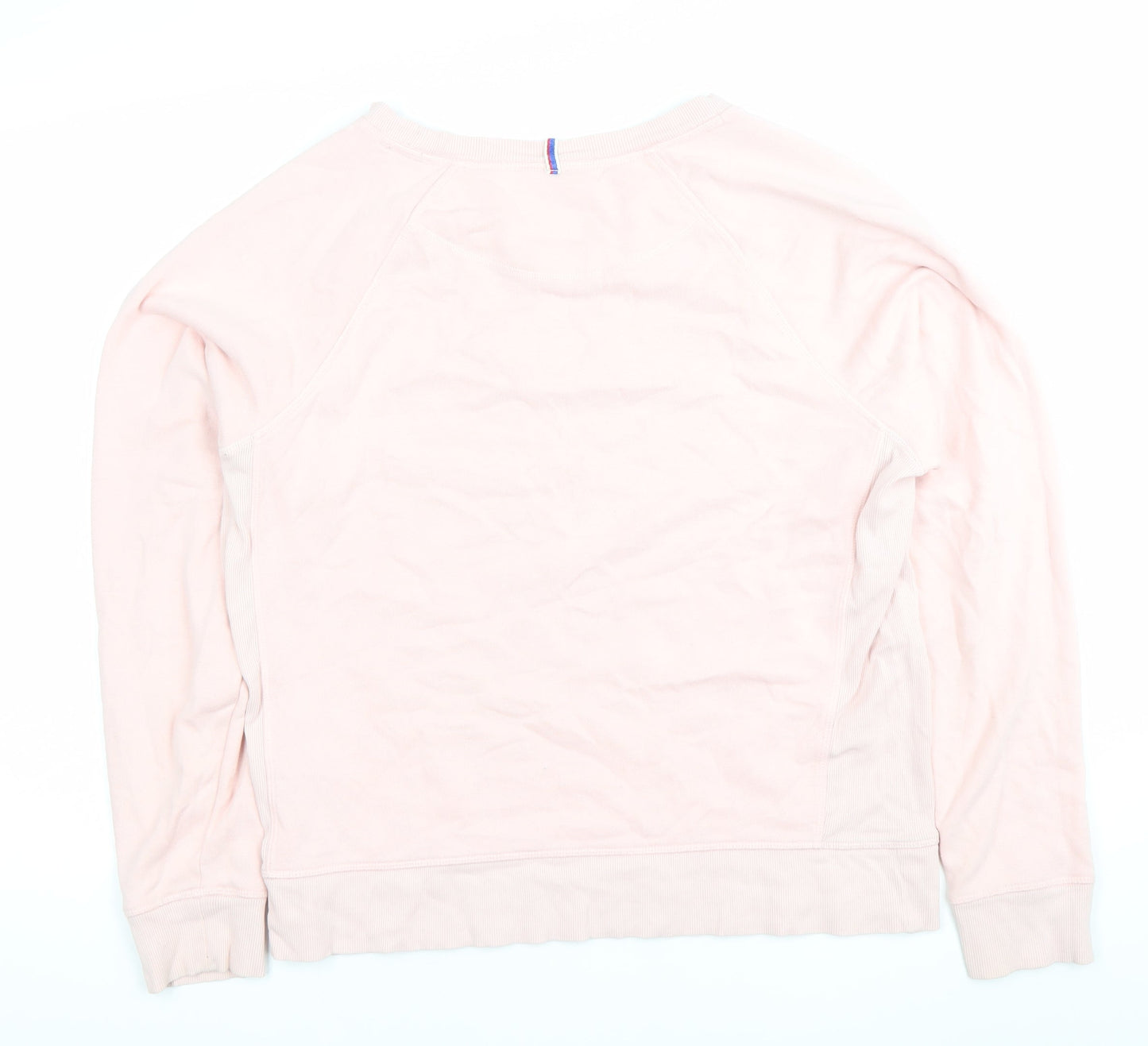 Champion Womens Pink Pullover Sweatshirt L Logo Embroidered Casual