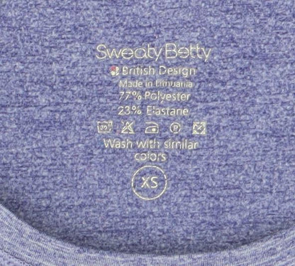 Sweaty Betty Women Purple XS Long Sleeve Slim Fit Activewear Top