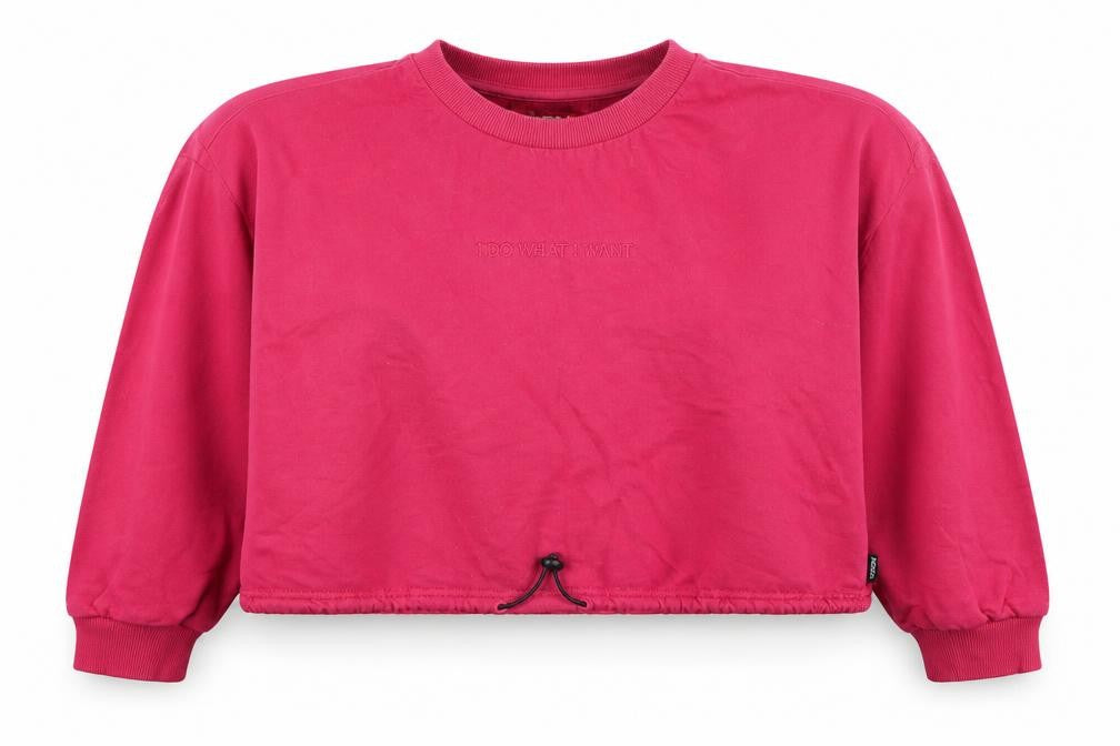 Redbat Women’s Red Pullover Sweatshirt L Cotton Blend Drawstring