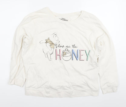 Womens UK Size L Disney Ivory Pullover Sweatshirt