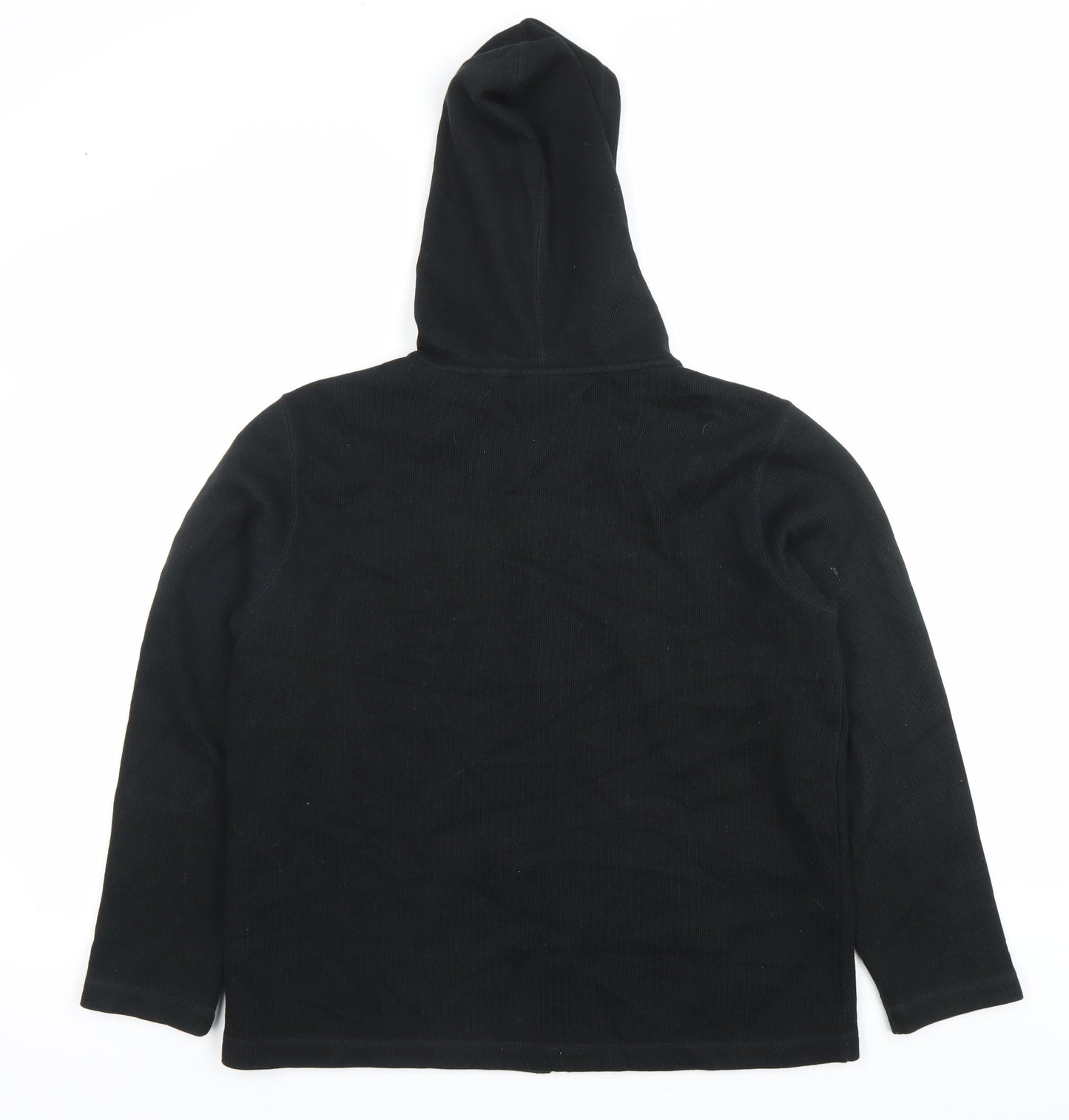 Liz Claiborne Womens Black Petite Small Full Zip Hoodie