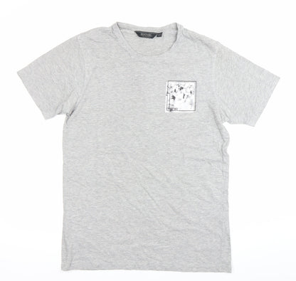 Regatta Men’s Grey Crew Neck Short Sleeve T-Shirt M Regular