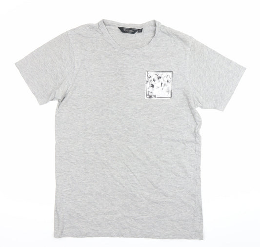Regatta Men’s Grey Crew Neck Short Sleeve T-Shirt M Regular