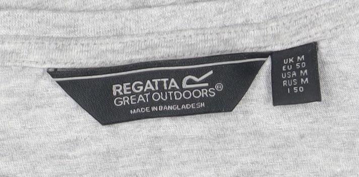 Regatta Men’s Grey Crew Neck Short Sleeve T-Shirt M Regular