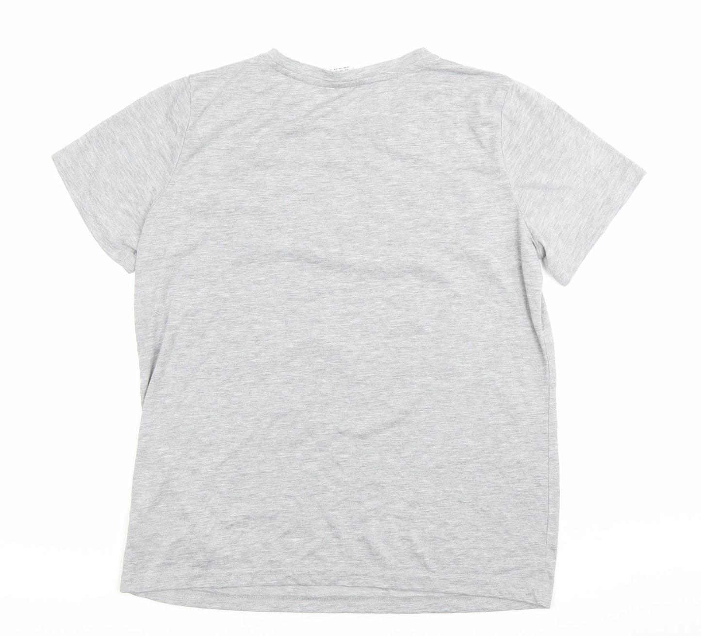 Womens UK Size 12 Disney Grey Basic T-Shirt