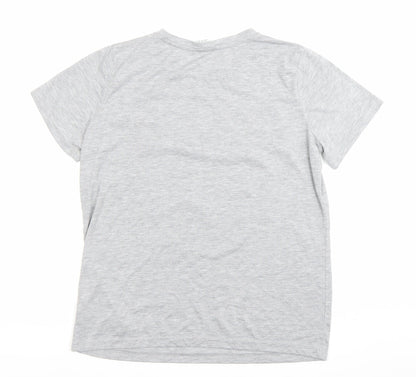 Womens UK Size 12 Disney Grey Basic T-Shirt