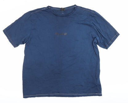 883 Police Mens Blue 2XL Cotton Crew Neck Short Sleeve T-Shirt