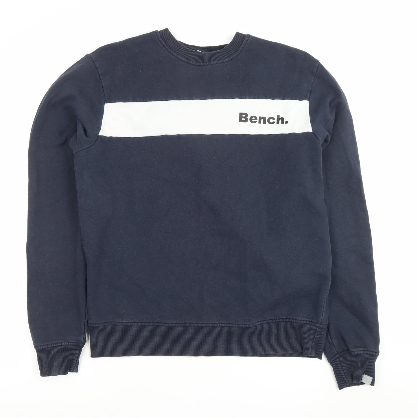 Mens UK Size S Bench Blue Pullover Sweatshirt