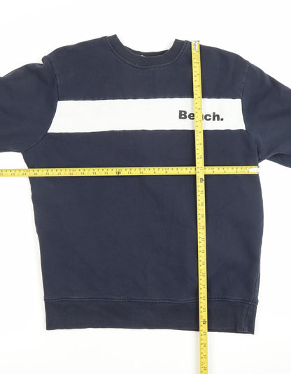 Mens UK Size S Bench Blue Pullover Sweatshirt